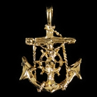 Sailors Cross With Rope - R-235
